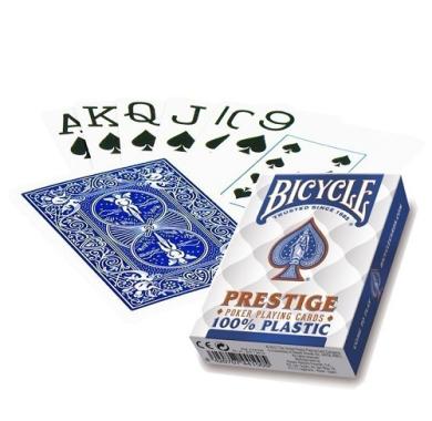 Bicycle Karte, Bicycle Cards, Prodaja, Karte, Kupovina, Beograd, Zabava, Karte za trikove, Karte za igranje, Kvalitetne karte, Bicycle Prestige Jumbo Index 100% Plastic Blue