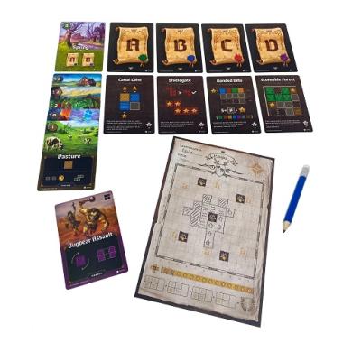 Cartographers (na srpskom jeziku) Drustvena igra, drustvene igre, Beograd, Prodaja, Srbija, zabava, porodicne igre, igre za porodicu, fantasy, sci-fi, Cartographers (na srpskom jeziku)
