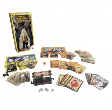 Colt Express: Marshal & Prisoners - Sadržaj Drustvena igra, drustvene igre, Beograd, Prodaja, Srbija, zabava, party igre, igre zabavu, igre za okupljanje, party, fantasy, sci-fi, Colt Express: Marshal & Prisoners