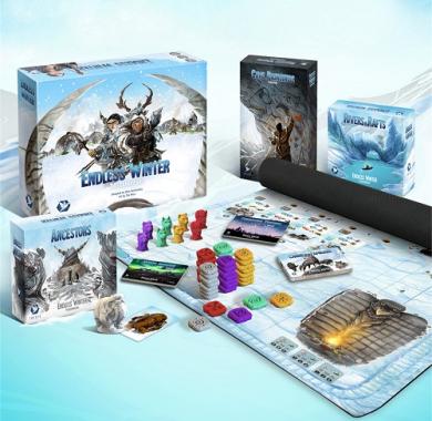 Drustvena igra, drustvene igre, Beograd, Prodaja, Srbija, zabava, porodicne igre, igre za porodicu, fantasy, sci-fi, Endless Winter - Paleoamericans Deluxe Edition