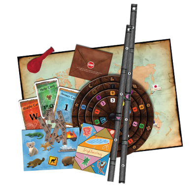 Drustvena igra, drustvene igre, Beograd, Prodaja, Srbija, zabava, porodicne igre, igre za porodicu, fantasy, sci-fi Exit: The Game – The Professors Last Riddle,