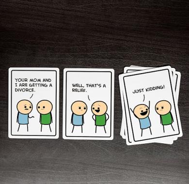 Joking Hazard - Primer partije Drustvena igra, drustvene igre, Beograd, Prodaja, Srbija, zabava, party igre, igre zabavu, igre za okupljanje, party, fantasy, sci-fi, Joking Hazard