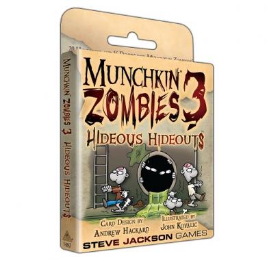 Drustvena igra, drustvene igre, Beograd, Prodaja, Srbija, zabava, party igre, igre zabavu, igre za okupljanje, party, fantasy, sci-fi, Munchkin Zombies 3: Hideous Hideouts 