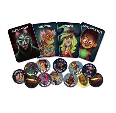 One Night Ultimate Werewolf - Daybreak - Uloge i tokeni Drustvena igra, drustvene igre, Beograd, Prodaja, Srbija, zabava, party igre, igre zabavu, igre za okupljanje, party, fantasy, sci-fi, One Night Ultimate Werewolf - Daybreak
