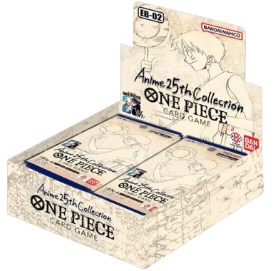 One Piece Card Game, One Piece TCG, OP, Beograd,One Piece Card Game Prodaja, Beograd,One Piece TCG Prodaja Beograd, Luffy, Zoro, Sanji, Nami, One Piece Card Game EXTRA BOOSTER -Anime 25th Collection EB02 Booster Box