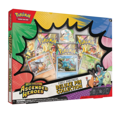 Pokémon, Pokemon, Pokemoni Srbija, Beograd, Prodaja, Pikachu, Charizard, Pokemon TCG booster, Pokemon TCG Ascended Heroes – First Partners Deluxe Pin Collection