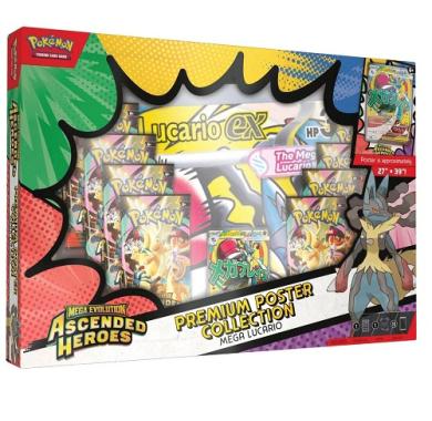 Pokémon, Pokemon, Pokemoni Srbija, Beograd, Prodaja, Pikachu, Charizard, Pokemon TCG booster, Pokemon TCG  Ascended Heroes Premium Poster Collection Mega Lucario