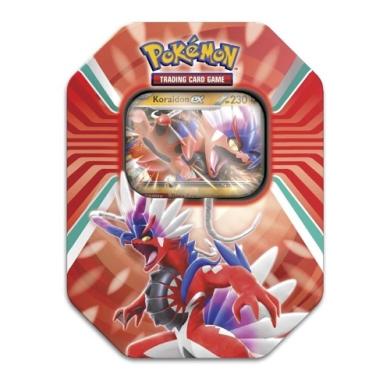 Pokemon TCG Paldea Legends - Koraidon EX Tin Pokémon, Pokemon, Pokemoni Srbija, Beograd, Prodaja, Pikachu, Charizard, Pokemon TCG booster, Pokemon TCG Paldea Legends - Koraidon EX Tin