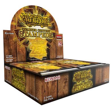 Quarter Century Stampede Booster Box Yu-gi-oh, Yu-Gi-Oh!, yugio, yugioh turniri, Yugioh OTS, karte, Dark Magician, Blue-Eyes White dragon, Jaden, Yugi, Kaiba, Prodaja,Srbija,Beograd, Quarter Century Stampede Booster Box