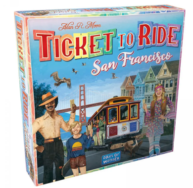 Drustvena igra, drustvene igre, Beograd, Prodaja, Srbija, zabava, porodicne igre, igre za porodicu, fantasy, sci-fi, Ticket To Ride San Francisco
