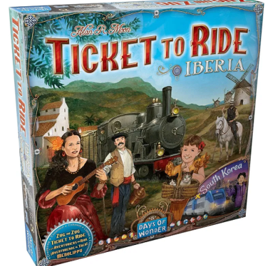Drustvena igra, drustvene igre, Beograd, Prodaja, Srbija, zabava, porodicne igre, igre za porodicu, fantasy, sci-fi, Ticket to Ride Map Collection 8 - Iberia & South Korea