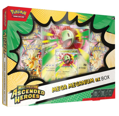 Pokémon, Pokemon, Pokemoni Srbija, Beograd, Prodaja, Pikachu, Charizard, Pokemon TCG booster, Pokemon TCG Ascended Heroes Mega Meganium EX Box